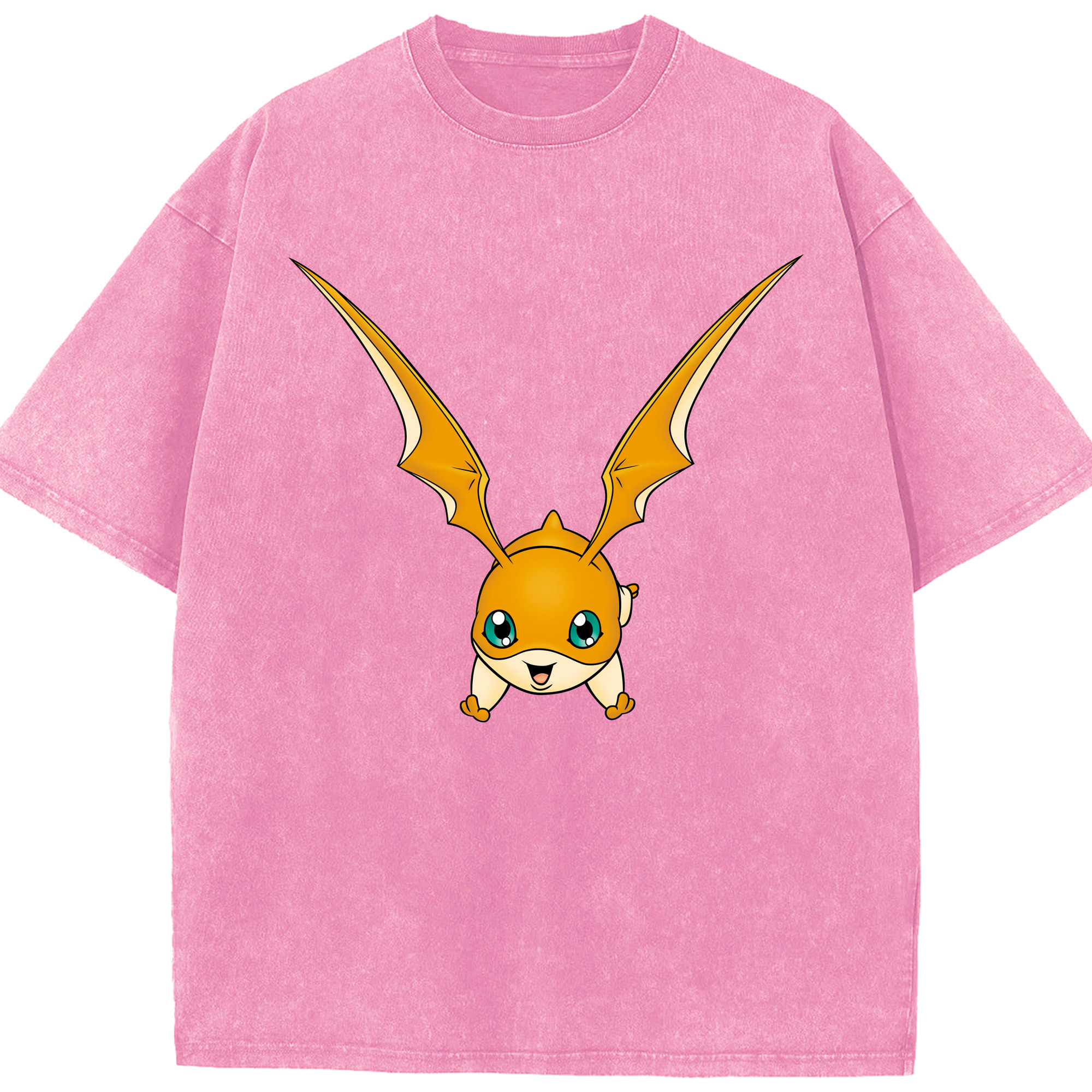 （画像用） Digimon デジタルモンスター/デジモン 綿100% ヴィンテージ風 半袖Tシャツ（フロントプリント）